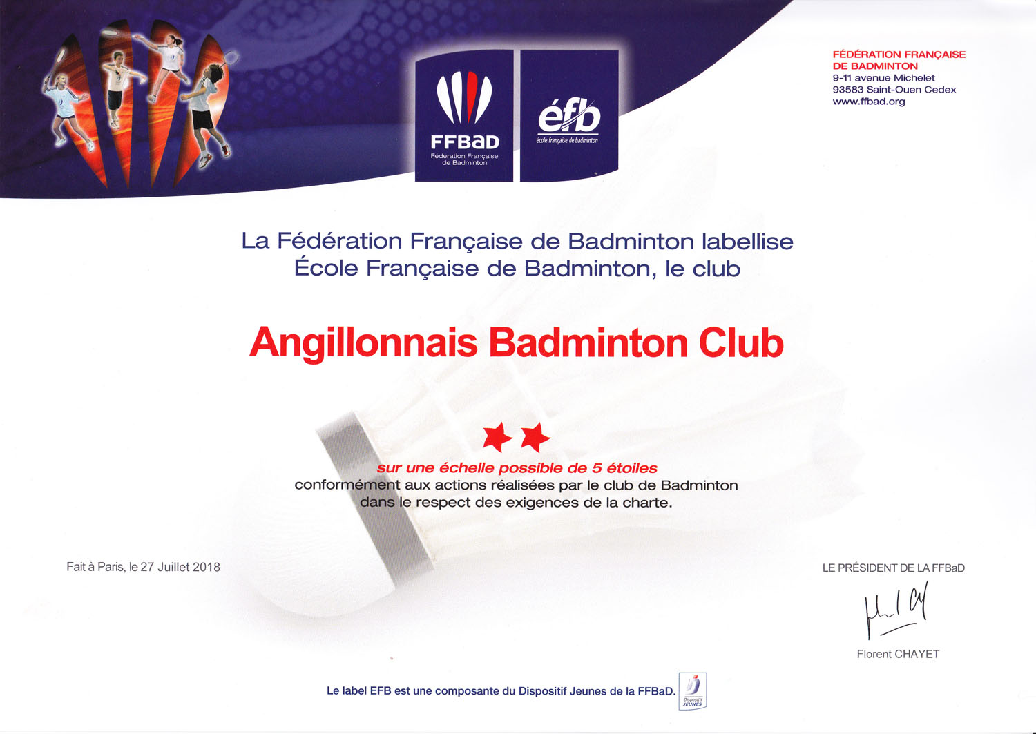 École Française de Badminton